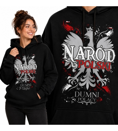 BLUZA DAMSKA Z KAPTUREM NARÓD POLSKI